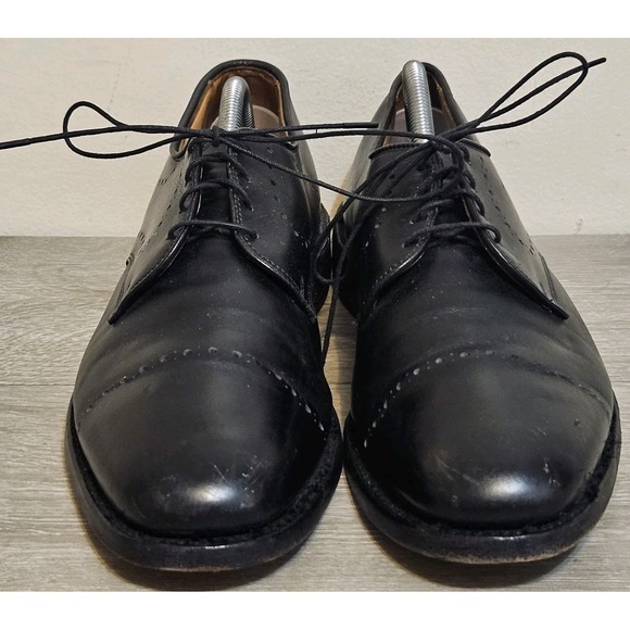 Allen Edmonds Troy Men\'s Cap Toe‎ Dress Shoes Size 10 B Leather Black main image 8